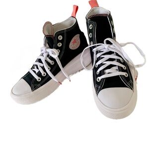Converse Chuck Taylor All Star Move  Black and White High-Top Sneakers Size 9?
